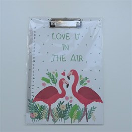 Love You In The Air Flamingo Sekreterlik